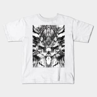 Reflected sketch design Kids T-Shirt